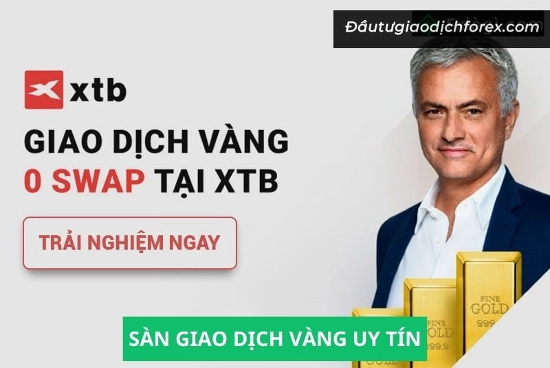 Giao dịch vàng với mức phí swap bằng 0 tại XTB