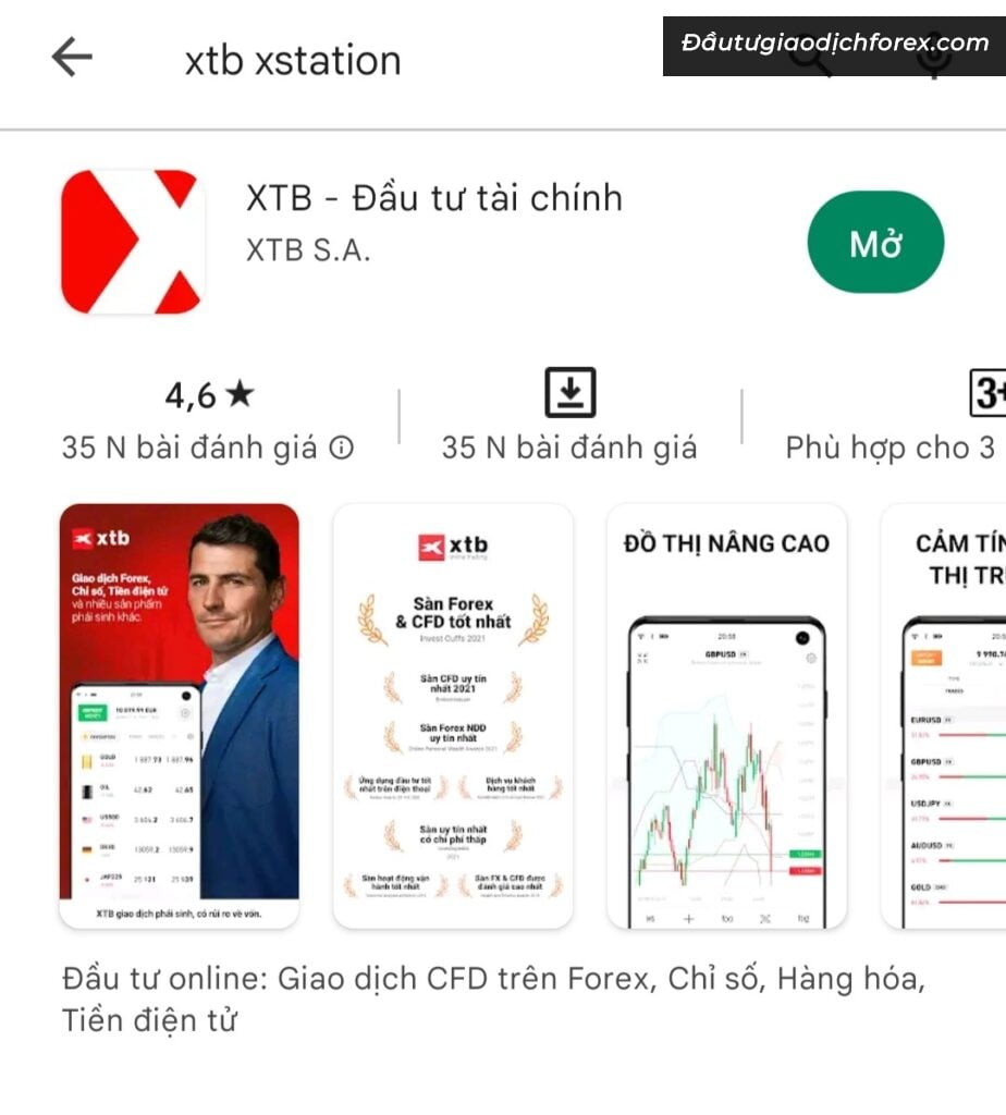 app giao dịch ngoại hối xstation